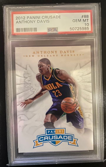 2012 Panini Crusade Anthony Davis PSA 10