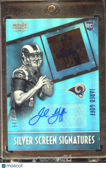 Jared Goff 2016 Panini Gala Silver Screen Signatures RC Auto /99 Los Angeles Rams