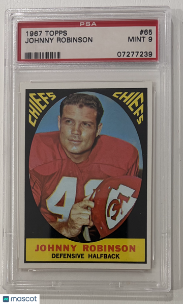 1967 Topps Johnny Robinson #65 PSA 9