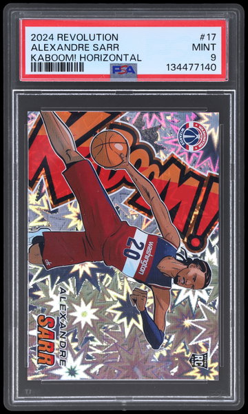 2024 Panini Revolution Alexandre Sarr Kaboom! Horizontal PSA 9