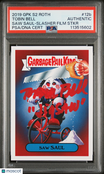 2019 Garbage Pail Kids Srs 2 Rvng Of Oh, The Horror-Ible Slasher Saw Saul #12b PSA A