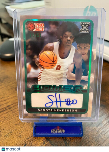 2021 2022 Pro Set Scoota Henderson #BASH1 Green Leaf