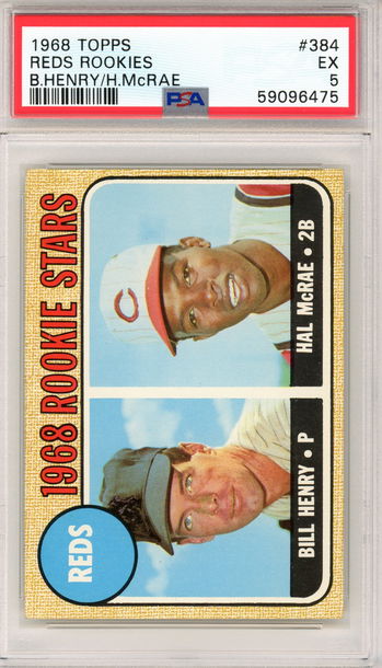 1968 REDS ROOKIE STARS HAL MCRAE PSA 5