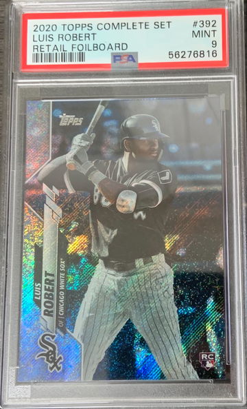 2020 Topps foil board Luis Robert /264 PSA9