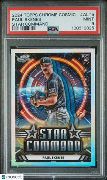 2024 Topps Cosmic Chrome Star Command Paul Skenes ALT5 PSA 9 Baseball Trading Card