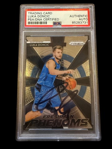 2018 Prizm | Rookie Luka Doncic | Freshman Phenoms | Auto | PSA Authentic