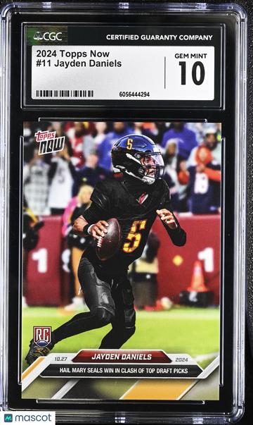 2024 Topps Now Jayden Daniels #11 CGC 10