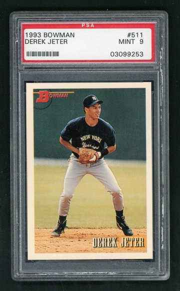 1993 Bowman Derek Jeter #511 PSA 9