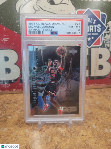 1998 Upper Deck Black Diamond Sample Michael Jordan #23 PSA 8