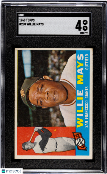 1960 Topps Willie Mays #200 SGC 4