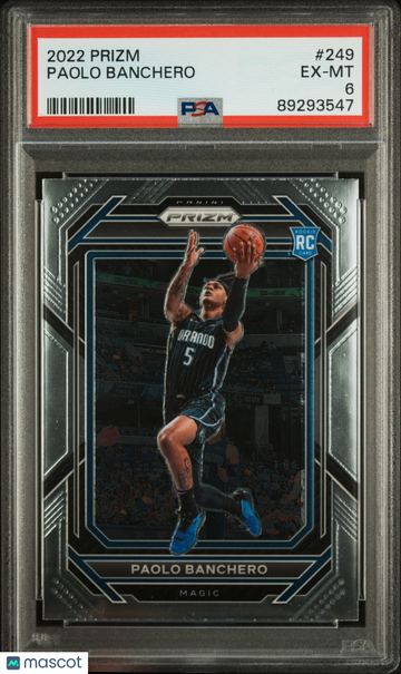 2022 Panini Prizm Paolo Banchero #249 Rookie PSA 6