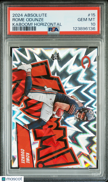 2024 Panini Absolute Kaboom! Horizontal Rome Odunze #15 PSA 10