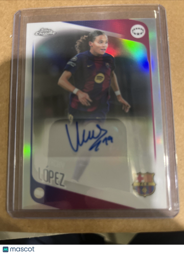 2025-26 Topps Chrome UEFA Women's Champions League Soccer Vicky Lopez #CA-VL Refractor Parallel/Variety Topps