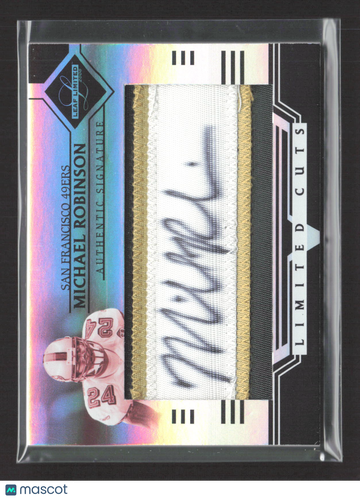 2006 Leaf Limited Limited Cuts Michael Robinson #LC-23 /30 Clothing Patch Authentic Signature