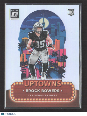 2024 Panini Donruss Optic Prizm Uptowns Brock Bowers #8 RC