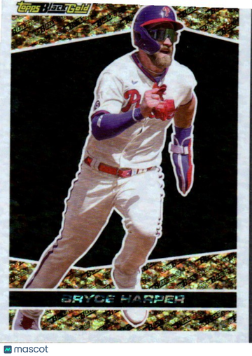 2021 Topps Update Bryce Harper #BG-6 Topps Black Gold