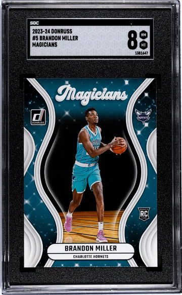 2023 Donruss Magicians Brandon Miller #5 RC SGC 8