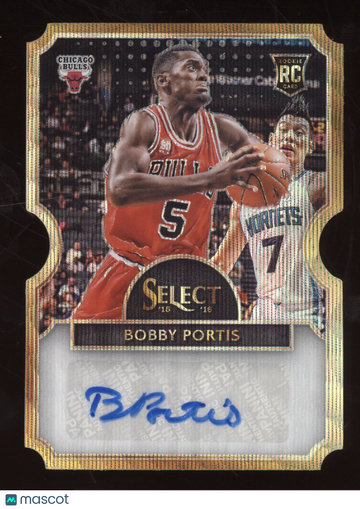 2015 Panini Select Bobby Portis #23 Autograph Gold Die-Cut /10 RC