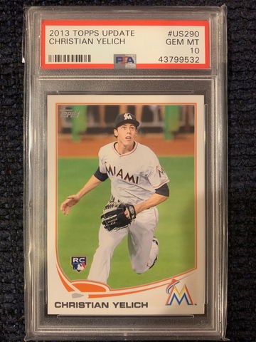 2013 Topps Update Christian Yelich Rookie PSA 10