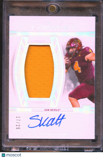 2025 Panini Flawless Collegiate Cam Skattebo #RPAV-CKO /25 Jersey Patch
