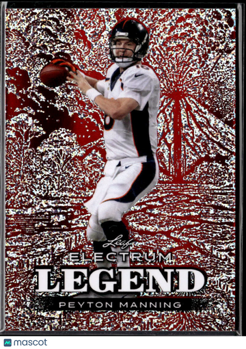 Peyton Manning 2024 Leaf Electrum Legend Red Prism Denver Broncos