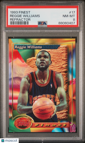 1993 Finest Reggie Williams #17 Refractor PSA 8