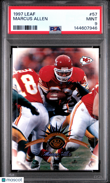 1997 Leaf Marcus Allen #57 PSA 9