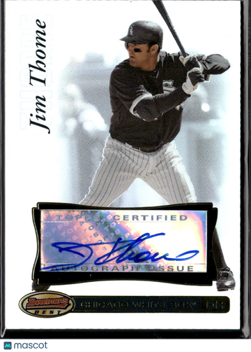 Jim Thome 2007 Bowman's Best Auto Chicago White Sox