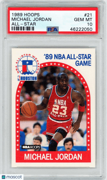 1989 Hoops Michael Jordan #21 All Star PSA 10