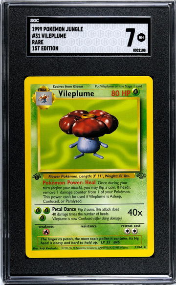 1999 Pokemon #31/64 Vileplume Jungle SGC 7