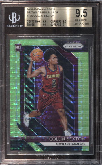 COLLIN SEXTON 2018 PRIZM GREEN PULSAR 9.5