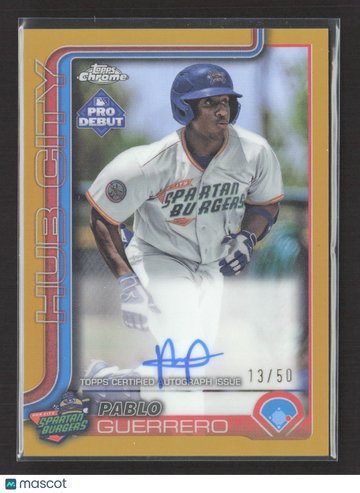 2024 Topps Chrome Pro Debut Pablo Guerrero #PDC-172 Gold Refractor /50