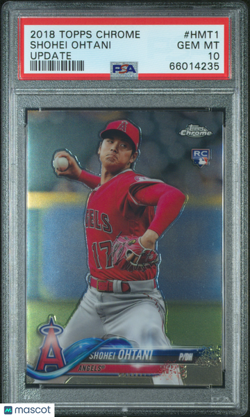 2018 Topps Chrome Update Shohei Ohtani #HMT1 PSA 10