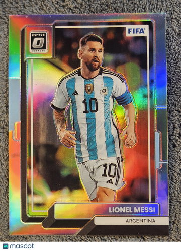 2022 Donruss Optic Prizm Lionel Messi #10 Silver Holo