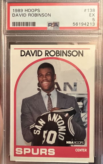 1989 Hoops David Robinson #138 PSA 5