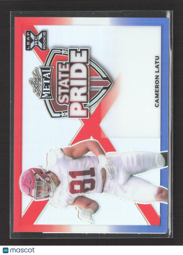 2023 Leaf Metal State Pride Cameron Latu 1/1 Unsigned Proof RC