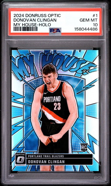 2024 Panini Donruss Optic My House Holo Donovan Clingan #1 PSA 10
