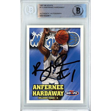 1997-98 NBA Hoops Anfernee Penny Hardaway Autograph #110 BGS AUTH Basketball - Orlando Magic Signed Card