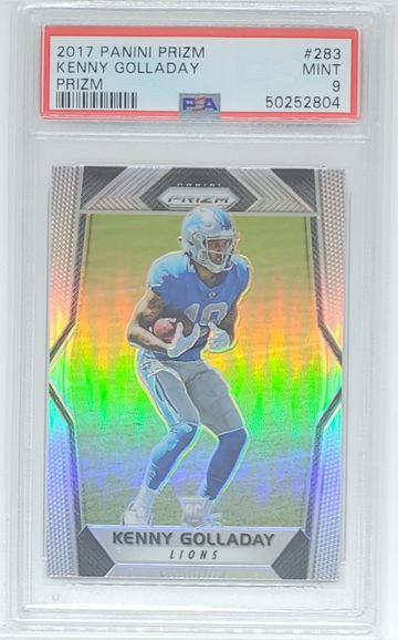 2017 Prizm Kenny Golladay Silver Prizm SP RC #283 PSA 9 MINT