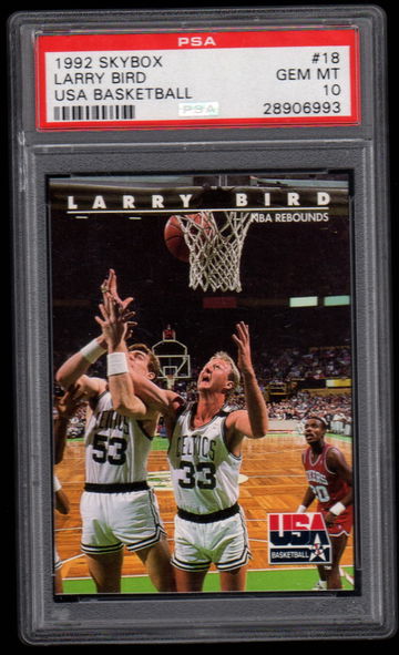 1992 Skybox USA Basketball Larry Bird Boston Celtics #18 PSA 10 Gem-Mint