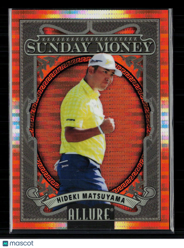 2026 Upper Deck Allure Golf Sunday Money Hideki Matsuyama #SM-10 Spectrum Orange 25/99