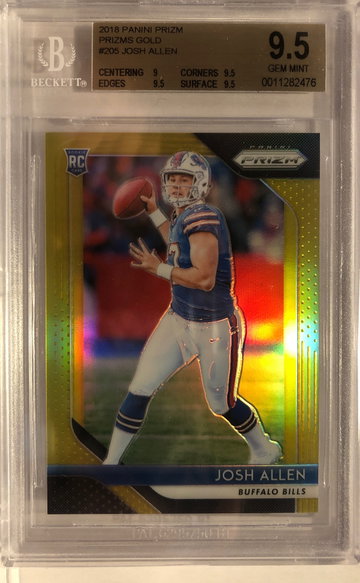 2018 Prizm Josh Allen Gold 