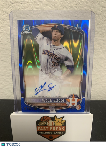 2025 Bowman Chrome Blue Raywave #CPA-MU Blue Reptilian Bowman 1st Parallel/Variety Chase Base Set 1st Auto Topps