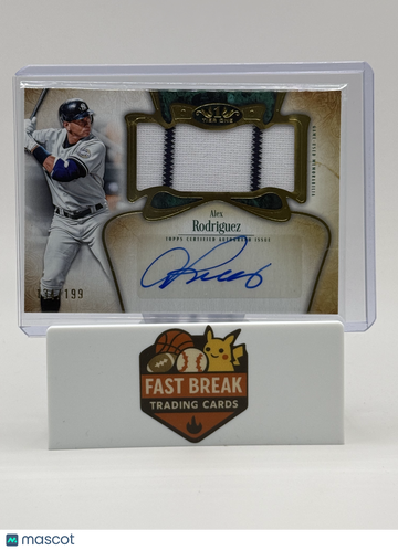 2026 Topps Tier One Alex Rodriguez #AT1JR-AR Game-Used Memorabilia Autographed Tier One Jumbo Relic Card