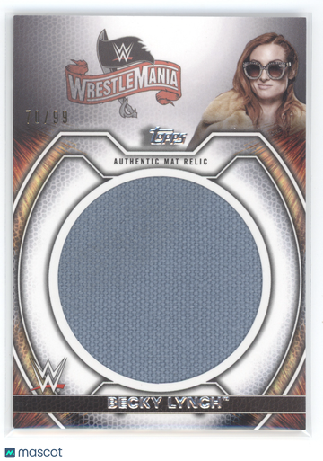 2021 Topps WWE Undisputed Becky Lynch #M-BL /99 Authentic Mat Relic