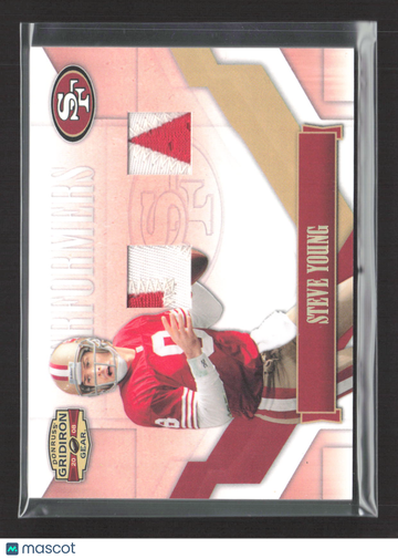 2008 Donruss Gridiron Gear Steve Young #P-42 /50 Game-Worn Jersey Patch