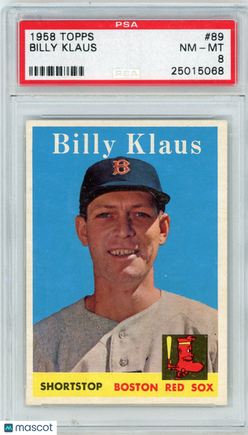 1958 Topps Billy Klaus #89 PSA 8