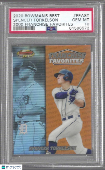 2020 Bowman's Best 2000 Franchise Favorites Spencer Torkelson #FFAST PSA 10