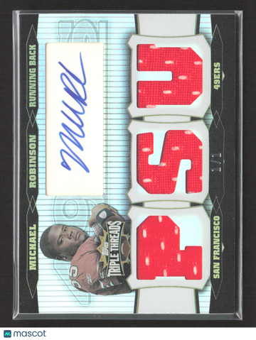 2006 Topps Triple Threads Michael Robinson #TTRA-130 Platinum /1 Triple Jersey Relic