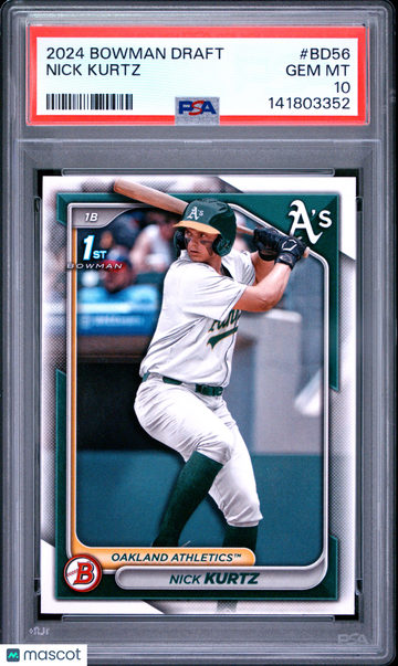 2024 Bowman Draft Nick Kurtz #BD56 PSA 10